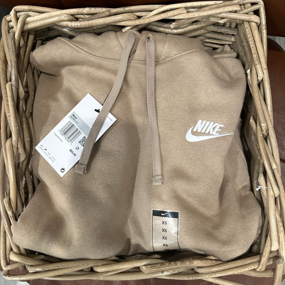 Nike Beige Pullover Hoodie ( Unisex) 
No Returns